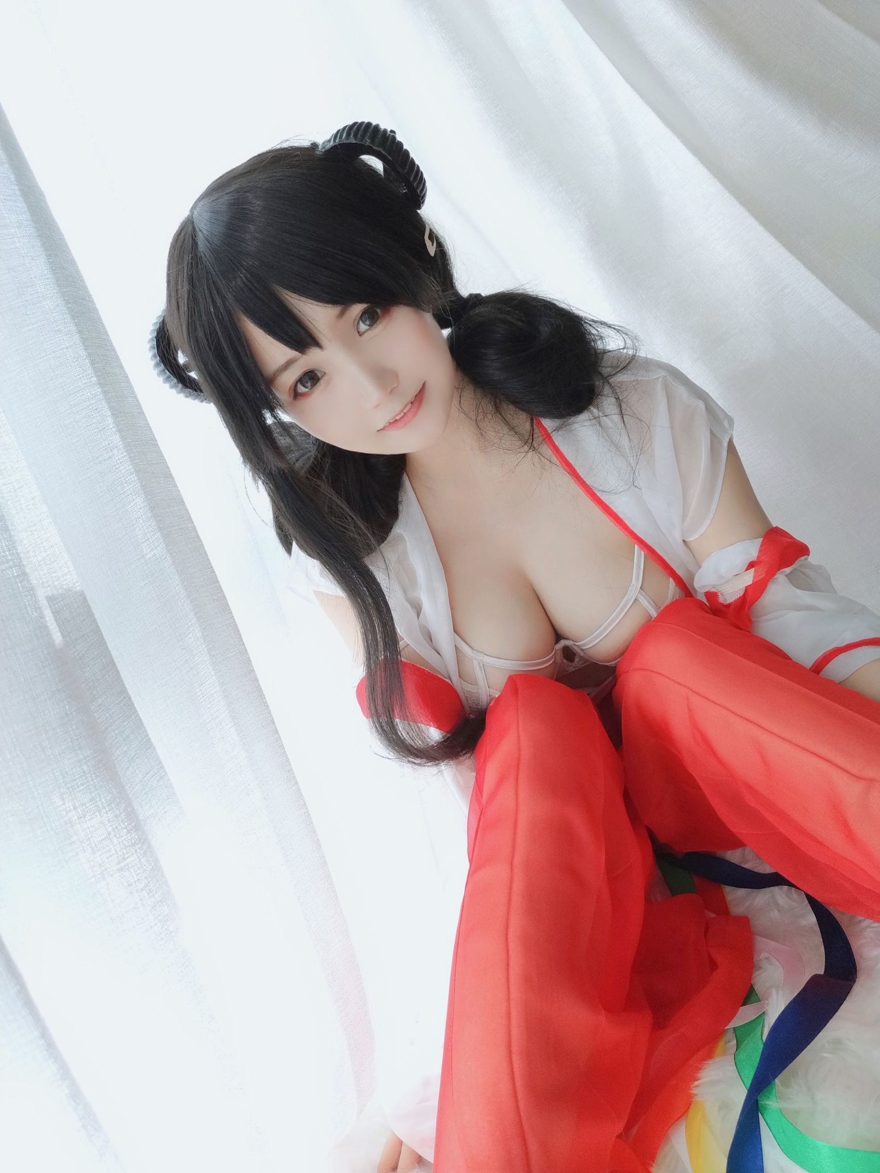 [网红COSER]动漫博主小仓千代w巫女插图